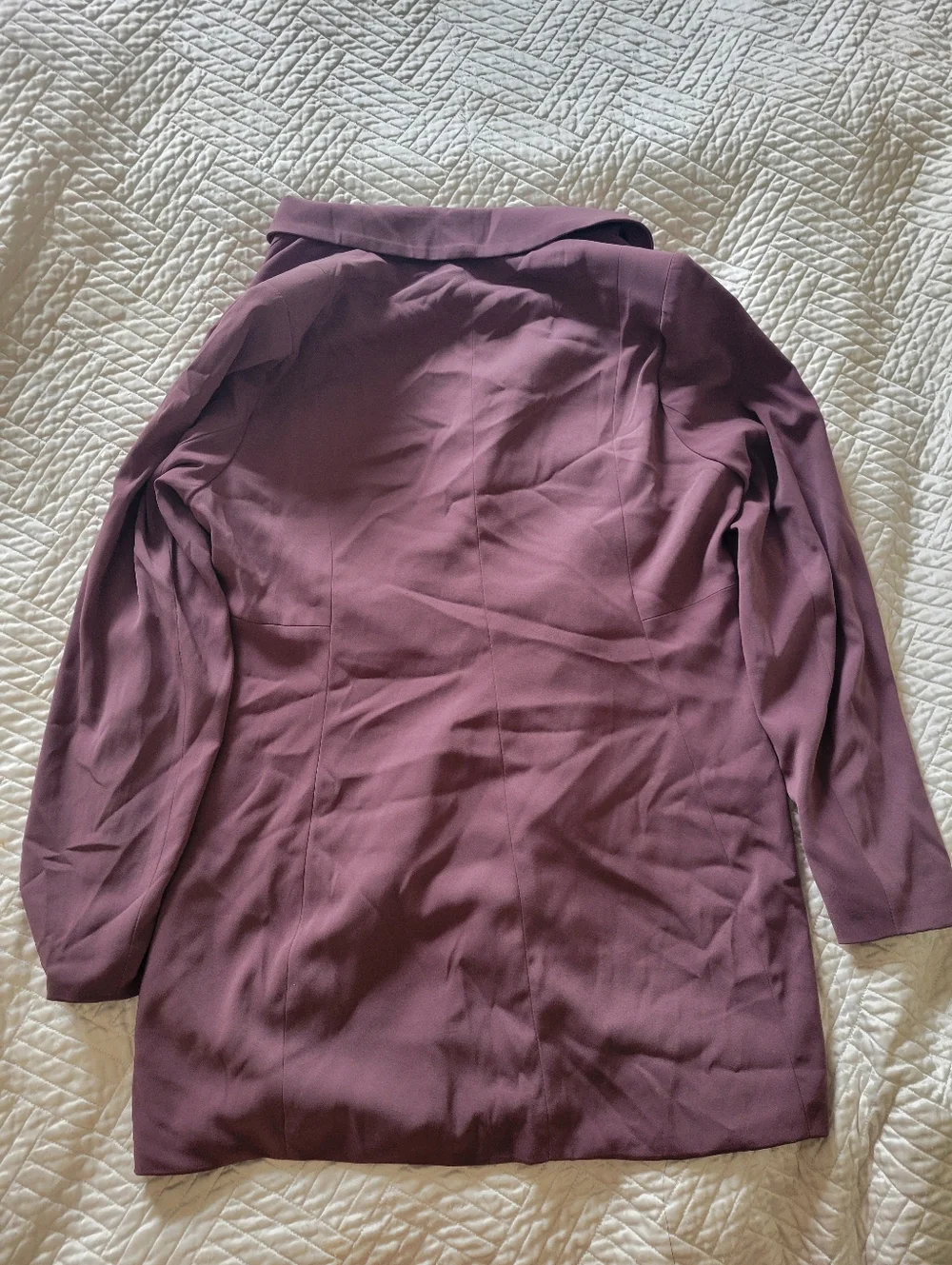TORRID Mauve Blazer Open Front Structured Jacket Workwear Minimalist Size 00 - Picture 7 of 7
